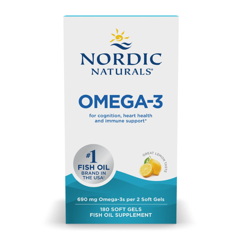 Nordic Naturals Omega-3 690mg Lemon 180 softgels