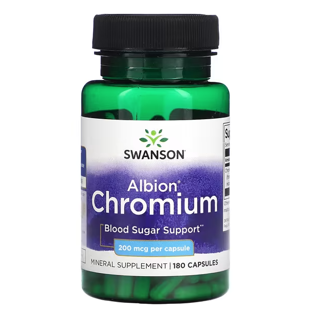Swanson Albion Chelated Chromium 200mcg 180 caps