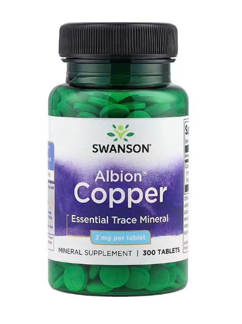Swanson Albion Copper 2mg 300 tablets