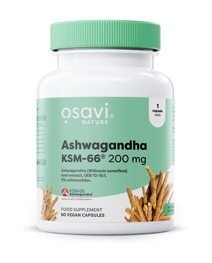 Osavi Ashwagandha KSM-66, 200mg 60 vegan caps