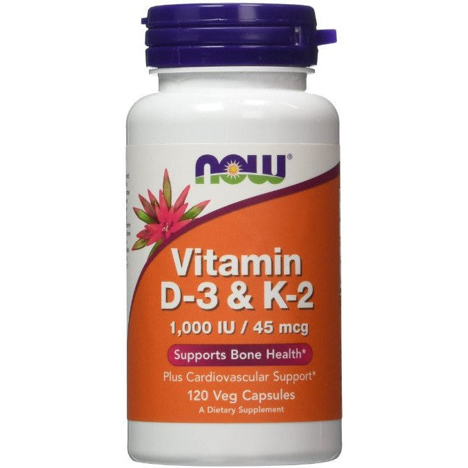 NOW Foods Vitamin D-3 & K-2 - 120 vcaps