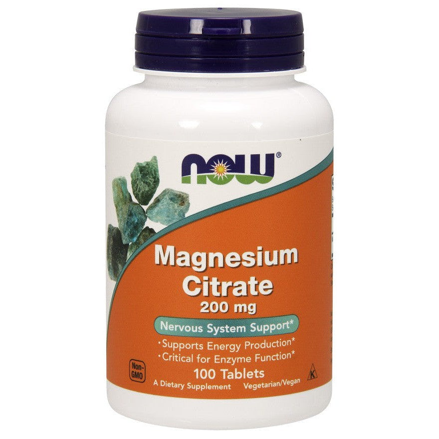 NOW Foods Magnesium Citrate 200mg 100 tablets