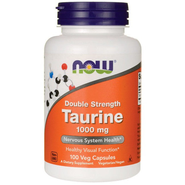 NOW Foods Taurine 1000mg Double Strength 100 vcaps