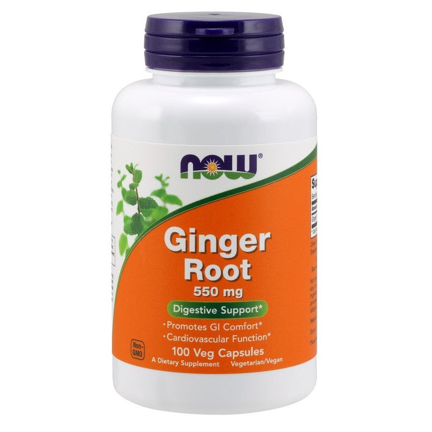 NOW Foods Ginger Root 550mg 100 vcaps