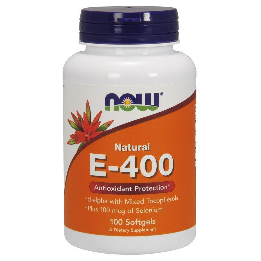 NOW Foods Vitamin E-400 IU with Selenium 100 softgels