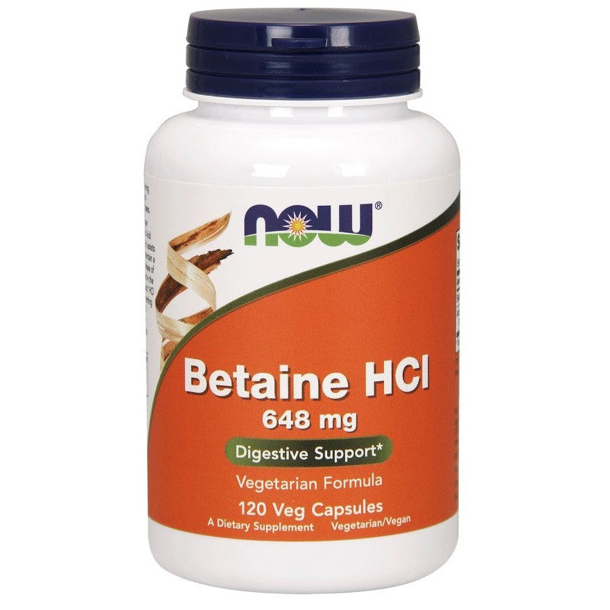 NOW Foods Betaine HCl 648mg 120 vcaps