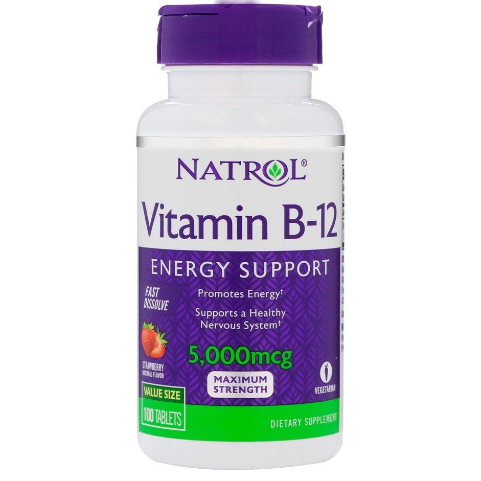 Natrol Vitamin B-12 Fast Dissolve 5000mcg - 100 tabs