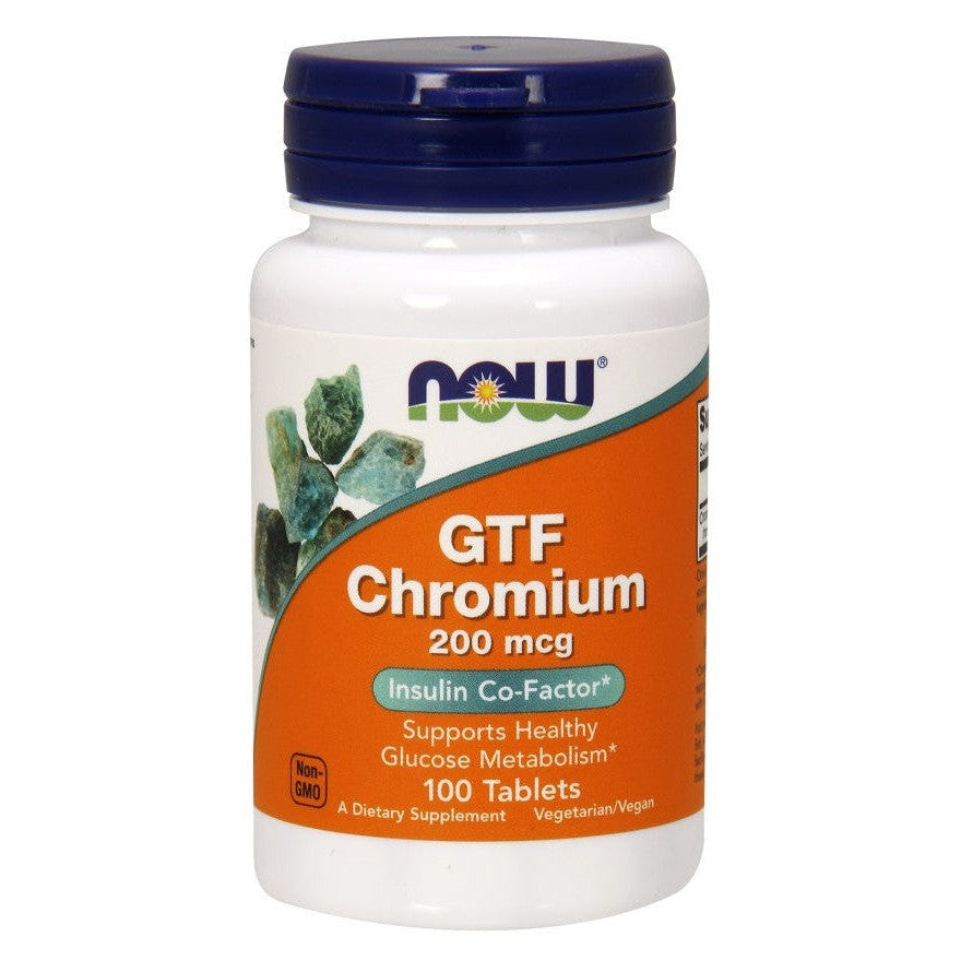 NOW Foods GTF Chromium 200mcg 100 tablets