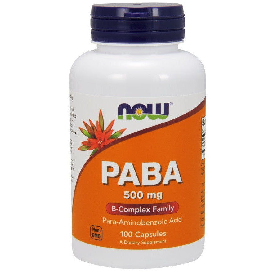 NOW Foods PABA 500mg 100 caps