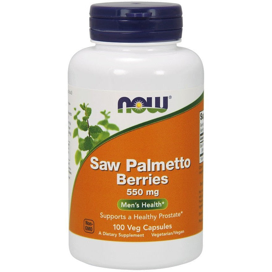 NOW Foods Saw Palmetto Berries 550mg 100 vcaps