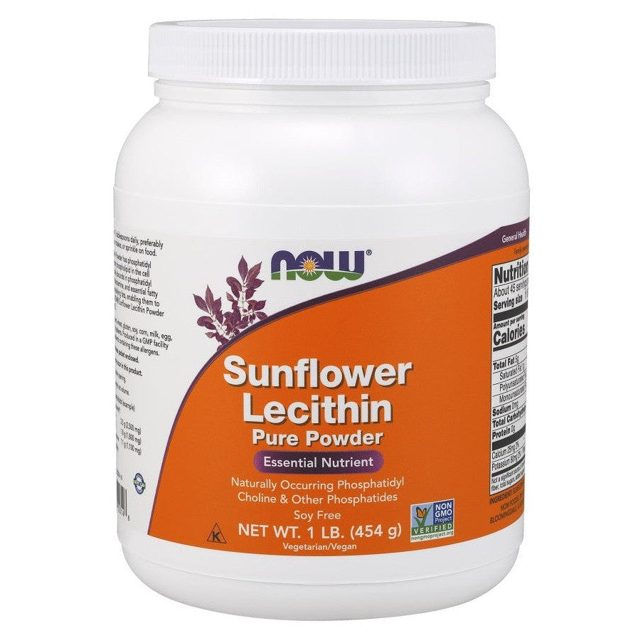 NOW Foods Sunflower Lecithin Pure Powder 454g