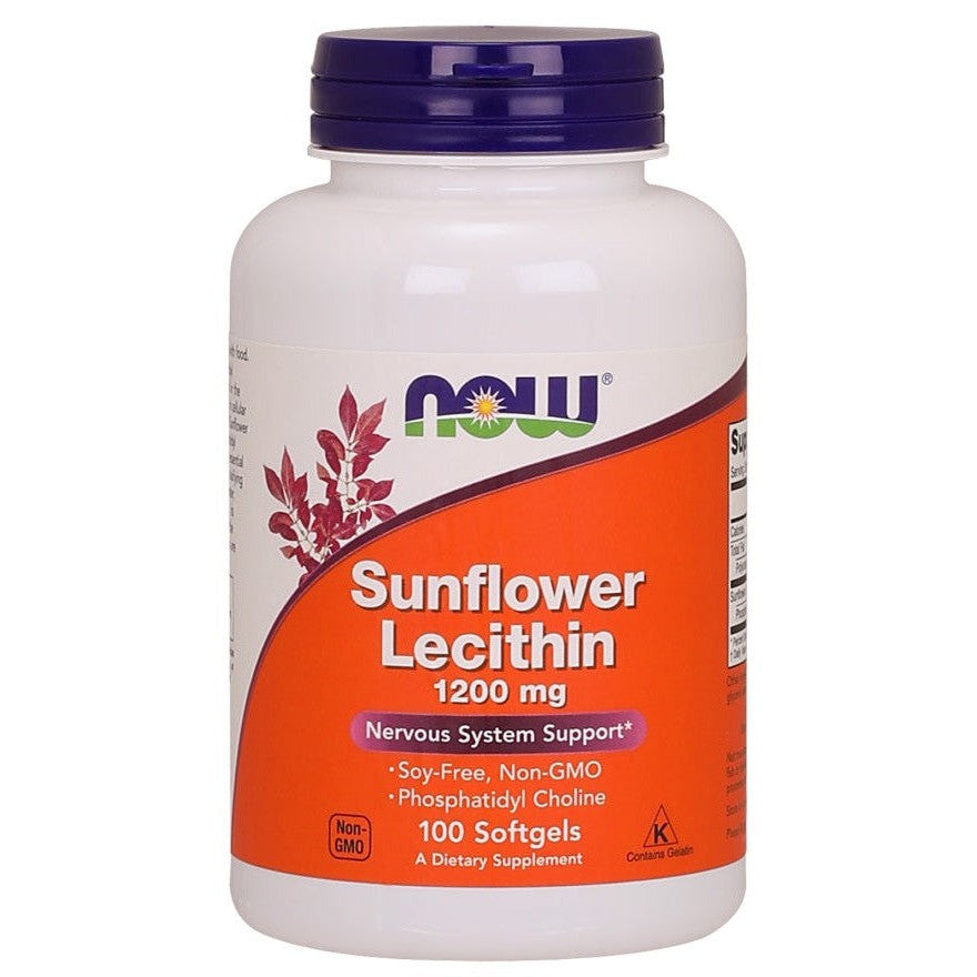 NOW Foods Sunflower Lecithin 1200mg 100 softgels