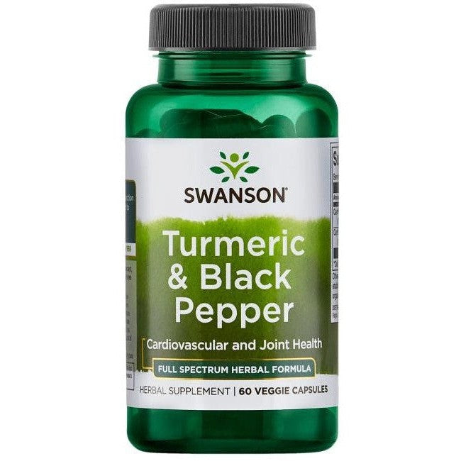 Swanson Turmeric & Black Pepper 60 vcaps