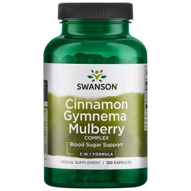 Swanson Cinnamon Gymnema Mulberry Complex 120 caps