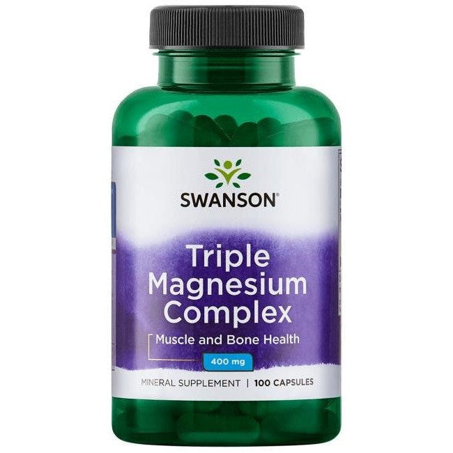 Swanson Triple Magnesium Complex 400mg 100 caps