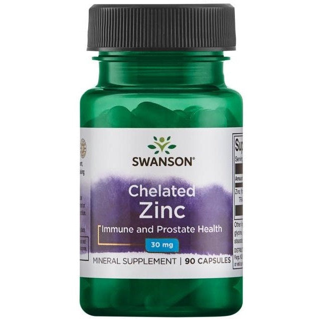 Swanson Chelated Zinc 30mg 90 caps