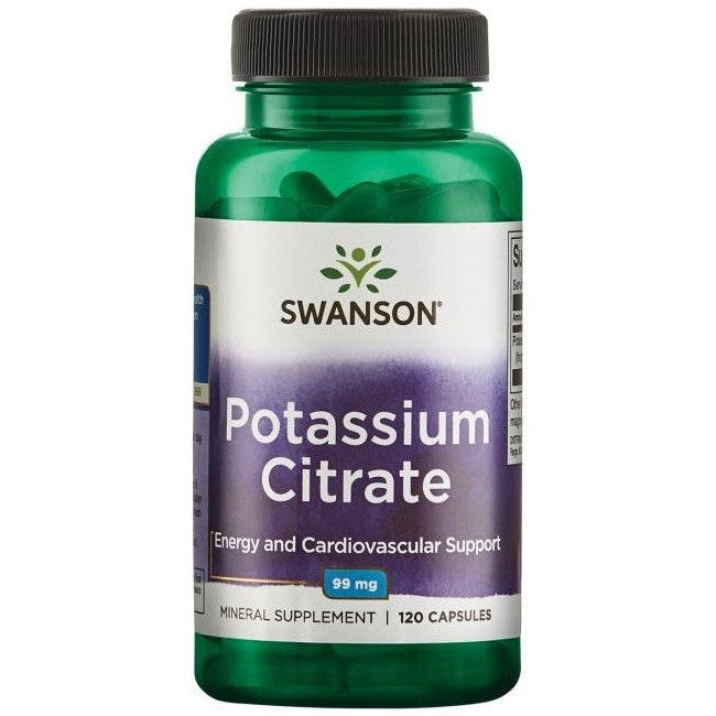 Swanson Potassium Citrate 99mg 120 caps