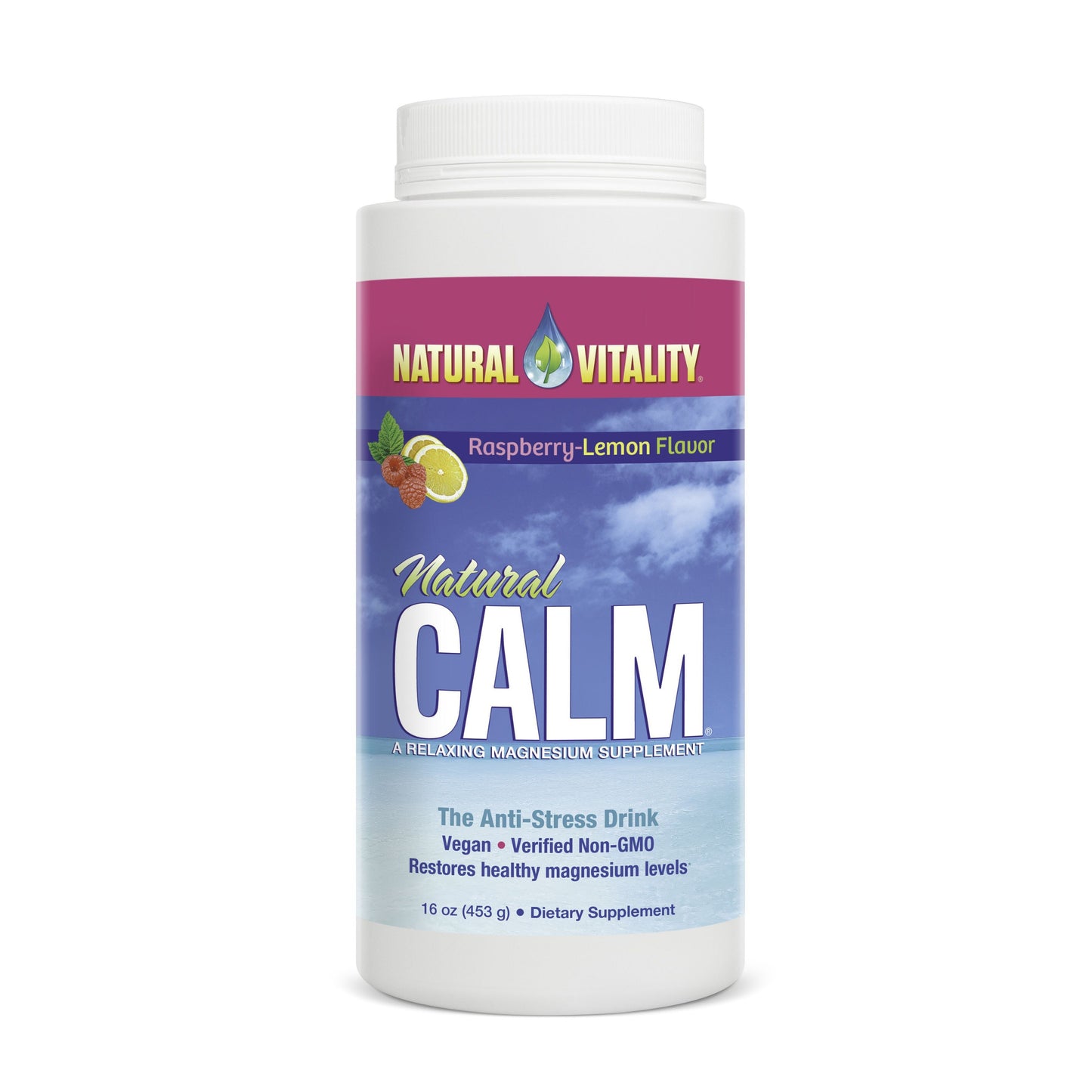 Natural Vitality Natural Calm 453g, Raspberry Lemon