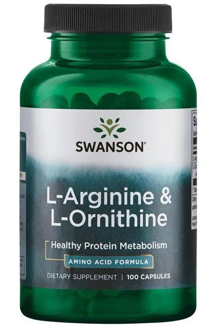 Swanson L-Arginine & L-Ornithine 100 caps