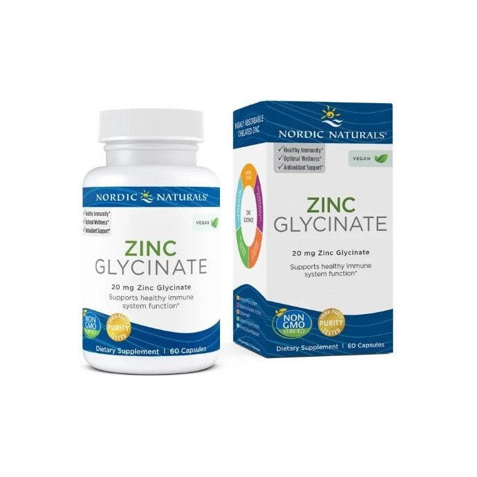 Nordic Naturals Zinc Glycinate 20mg 60 caps