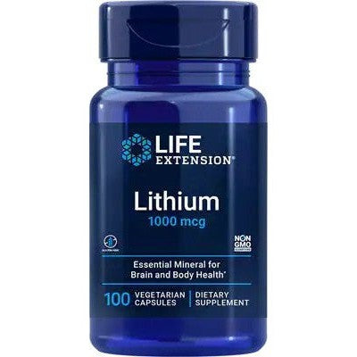 Life Extension Lithium 1000mcg 100 vcaps