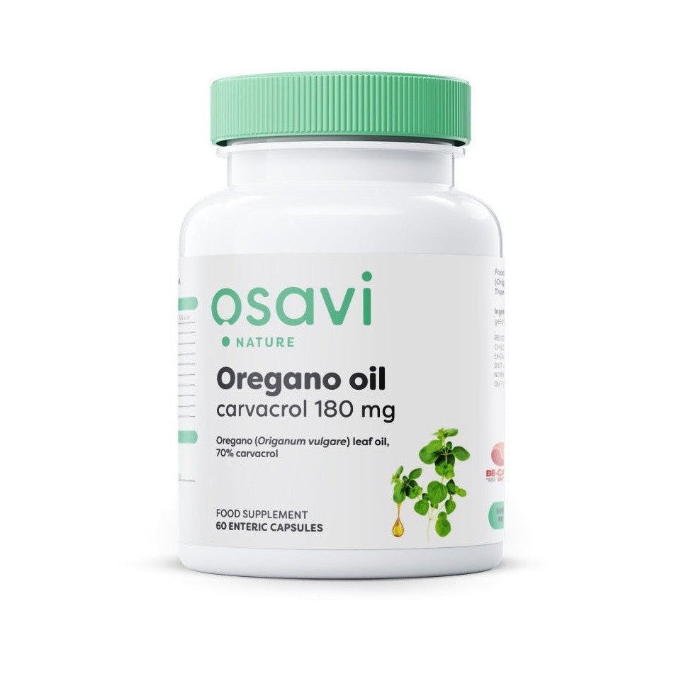 Osavi Oregano Oil Carvacrol 180mg 60 enteric caps