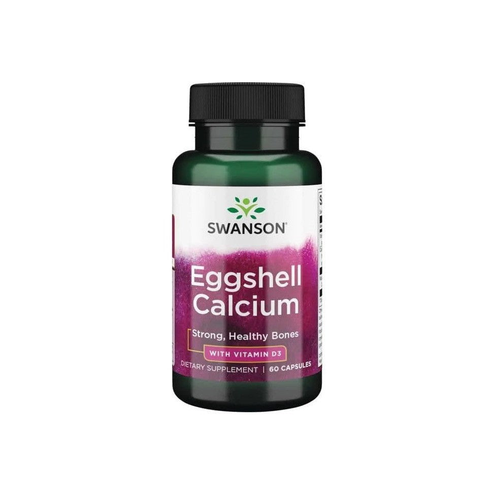Swanson Eggshell Calcium with Vitamin D-3 60 caps
