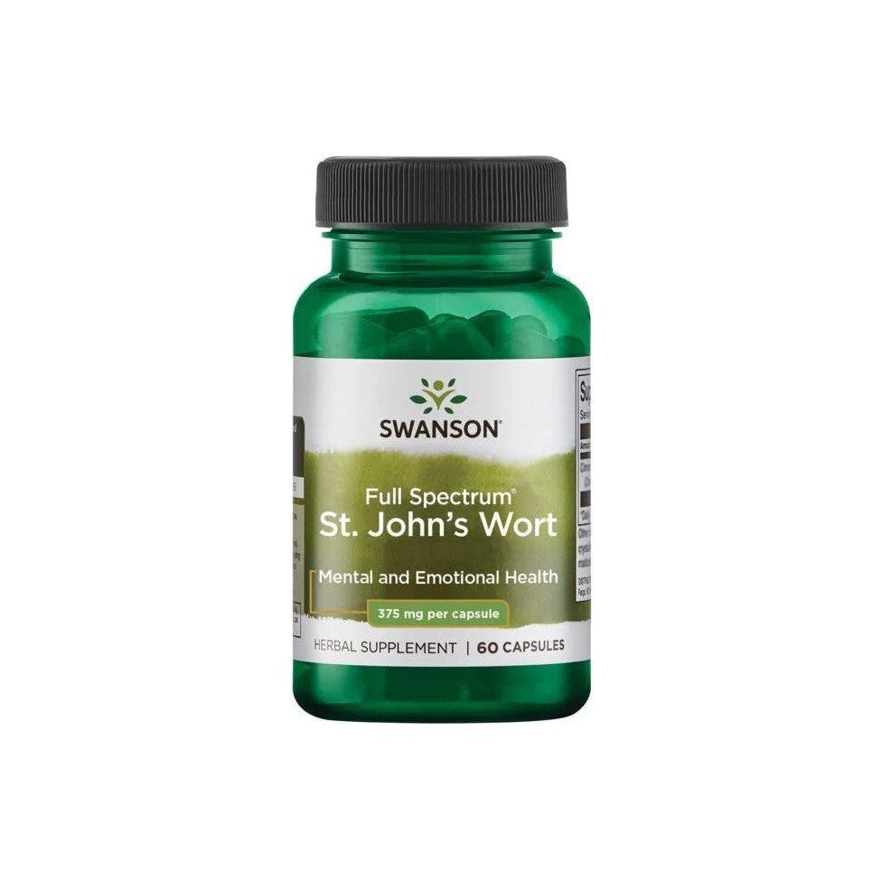 Swanson St. John's Wort, 375mg 60 caps