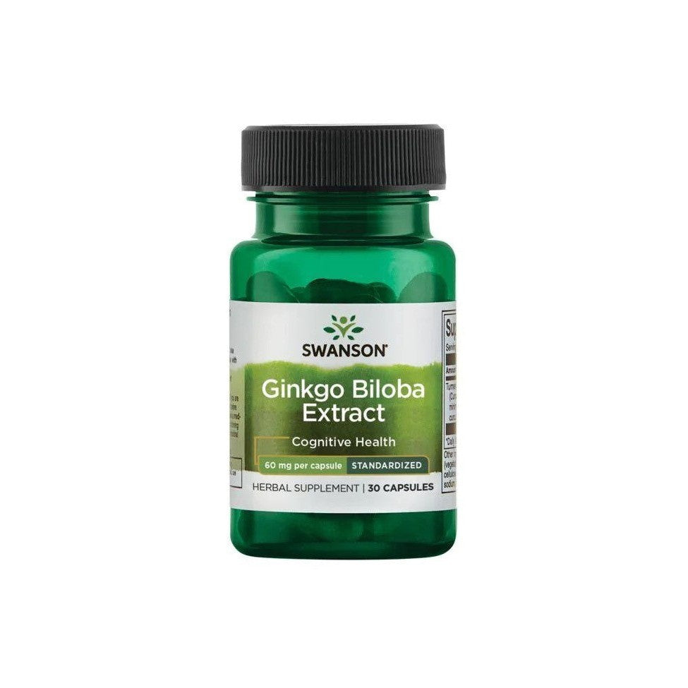 Swanson Ginkgo Biloba Extract 60mg 30 caps