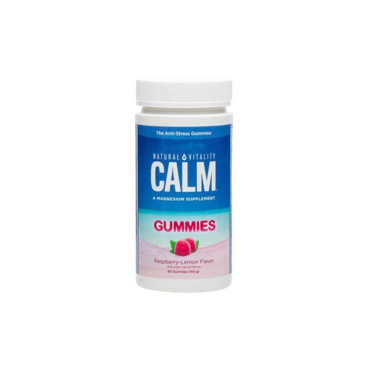 Natural Vitality Calm Gummies Raspberry Lemon 60 gummies