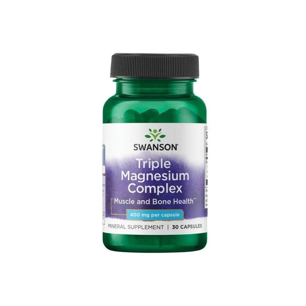 Swanson Triple Magnesium Complex 400mg 30 caps