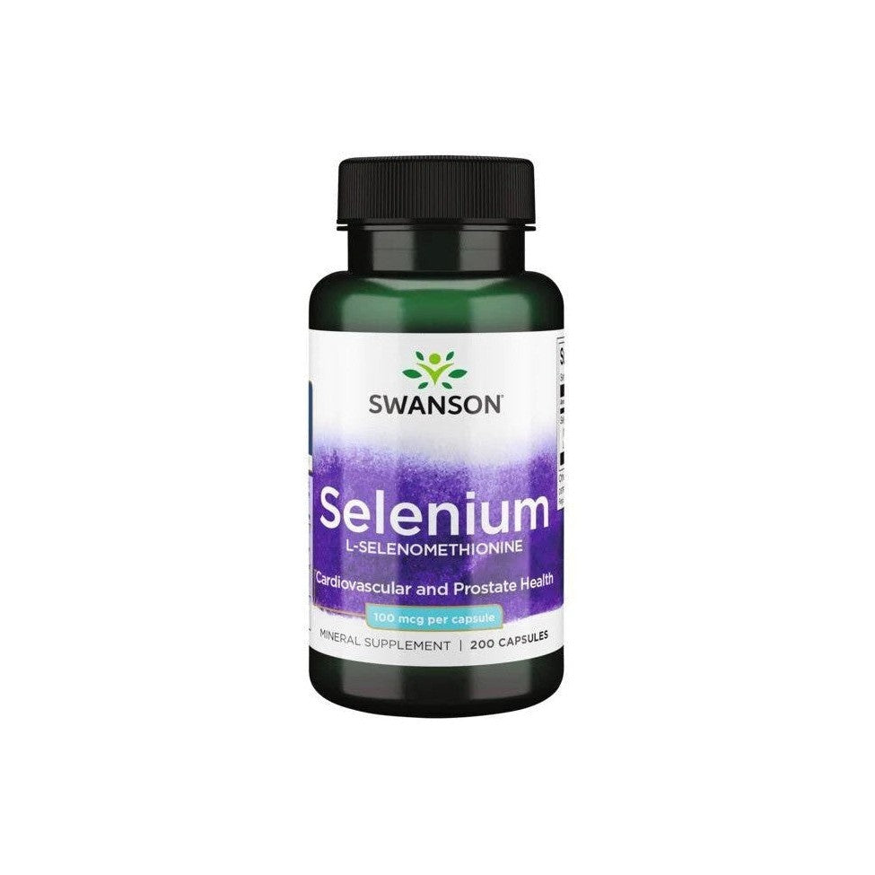 Swanson Selenium (L-Selenomethionine), 100mcg 200 caps