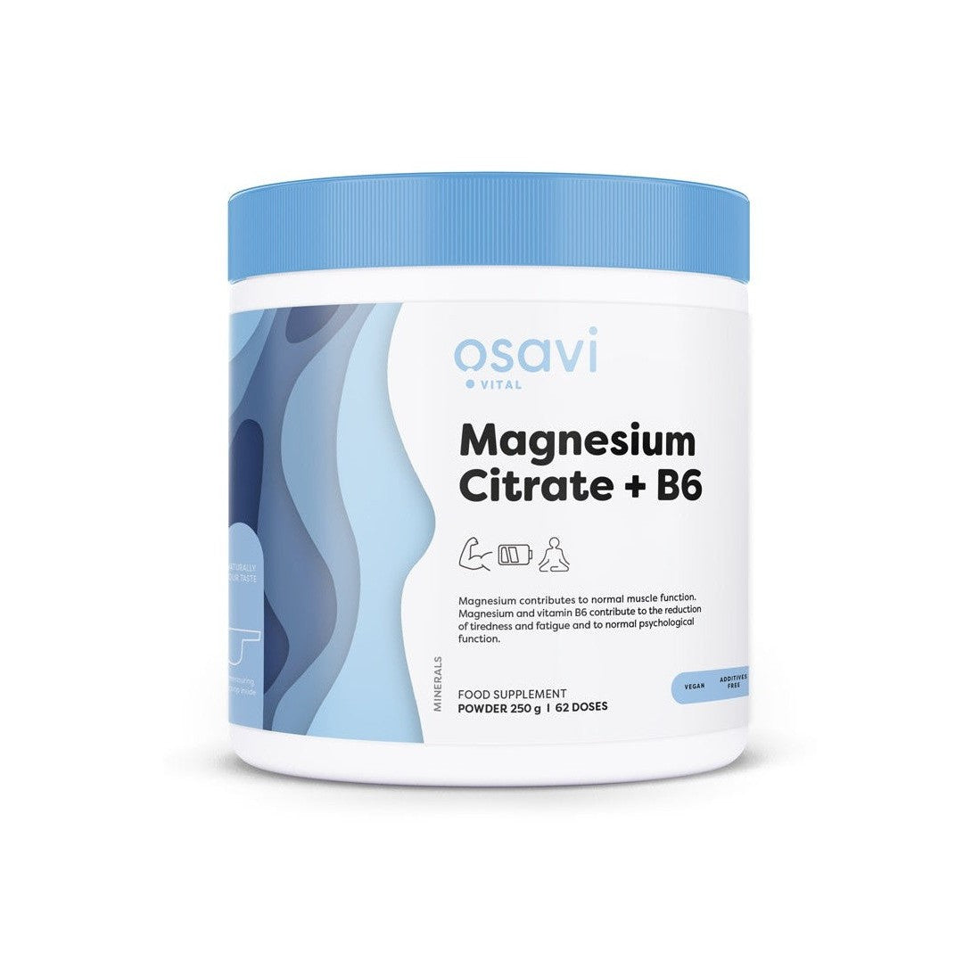 Osavi Magnesium Citrate + B6, Powder 250g