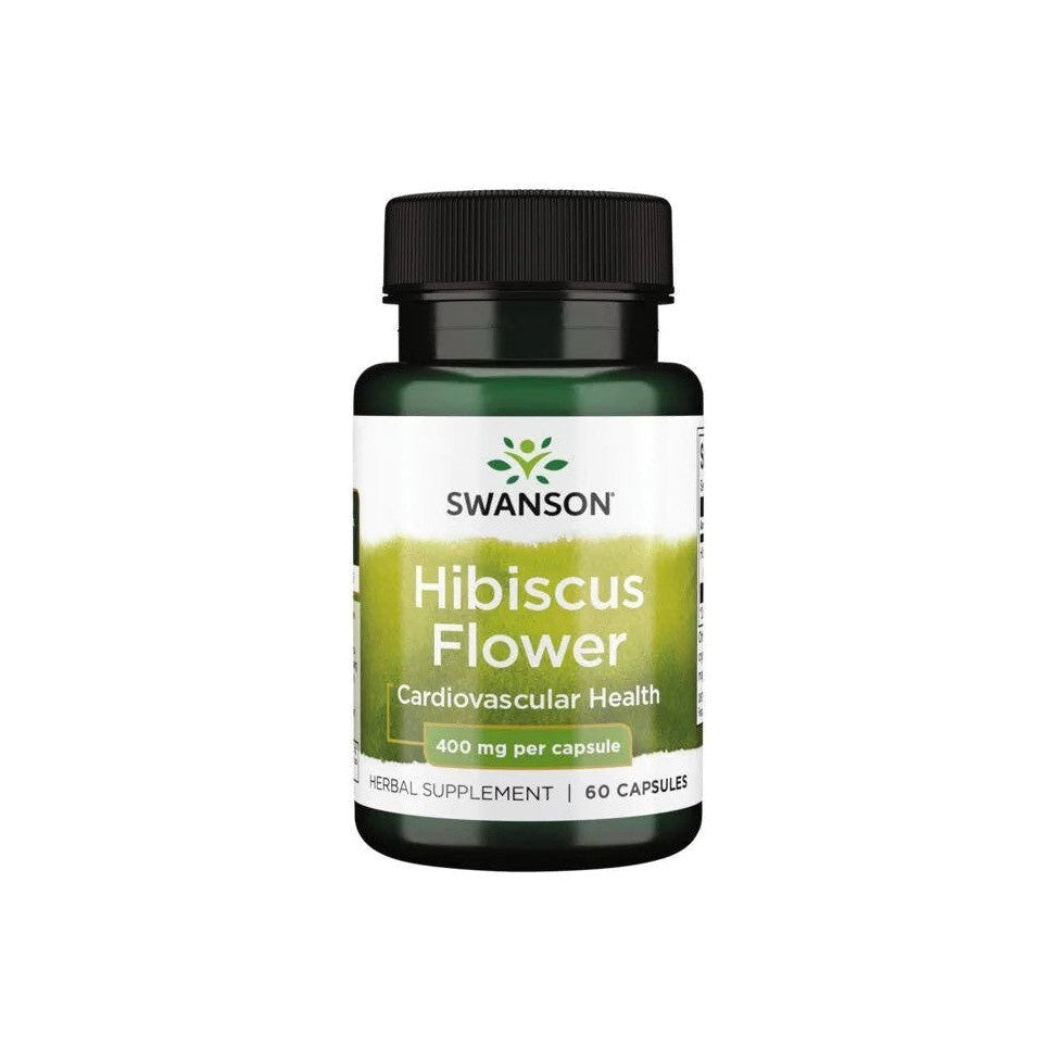 Swanson Hibiscus Flower 400mg 60 caps