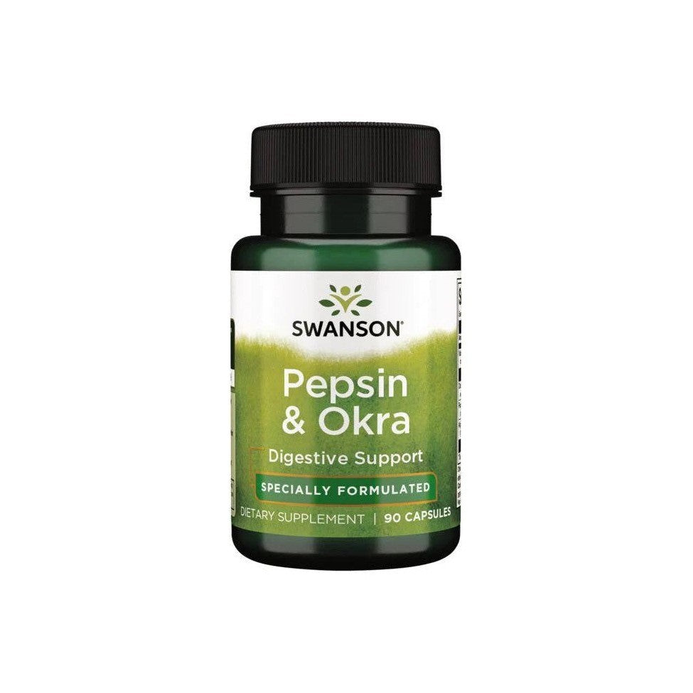 Swanson Pepsin & Okra 90 caps