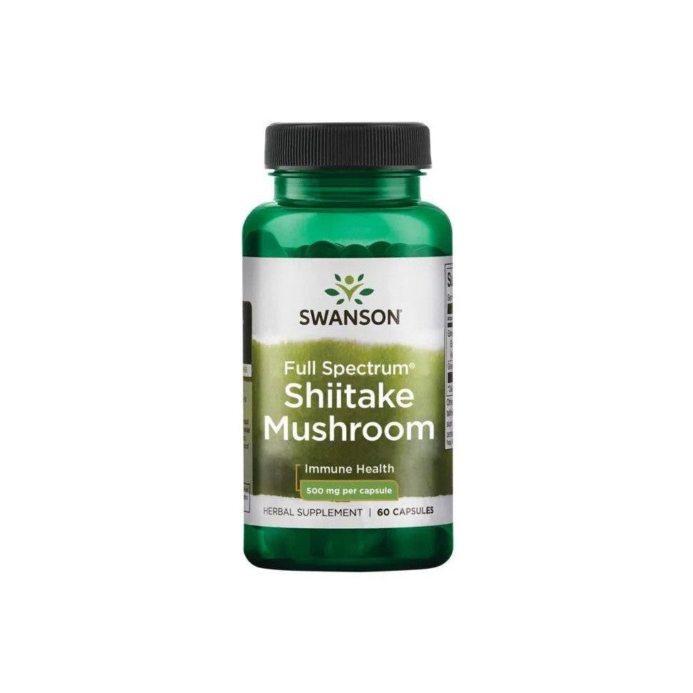 Swanson Full Spectrum Shiitake Mushroom 500mg 60 caps
