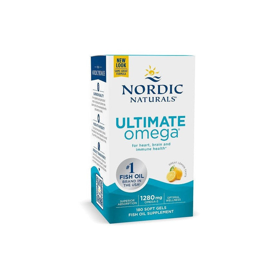 Nordic Naturals Ultimate Omega 1280mg Lemon 180 softgels