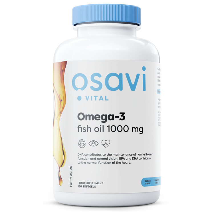 Osavi Omega-3 Fish Oil 1000mg 180 softgels