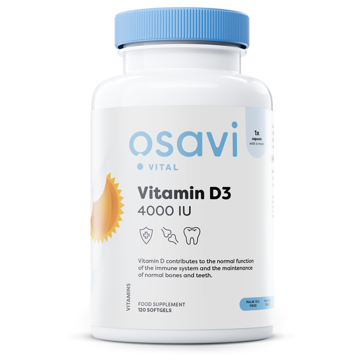 Osavi Vitamin D3 4000IU 120 softgels