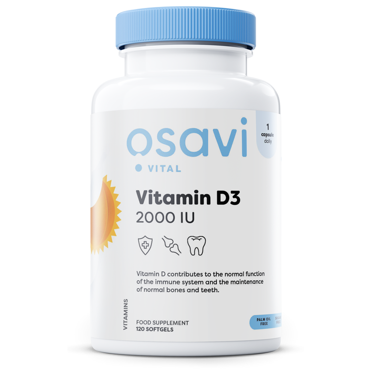 Osavi Vitamin D3 2000IU 120 softgels