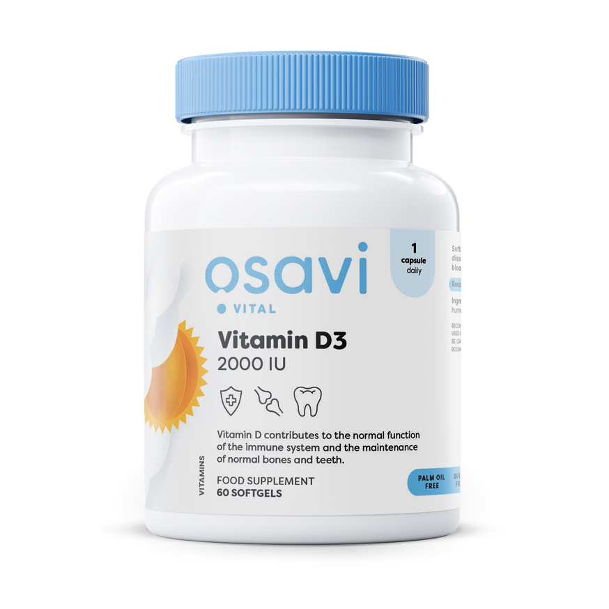Osavi Vitamin D3 2000IU 60 softgels