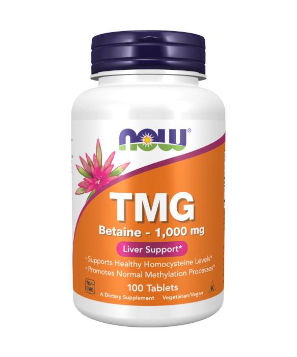 NOW Foods TMG (Trimethylglycine) Betaine 1000mg 100 tablets