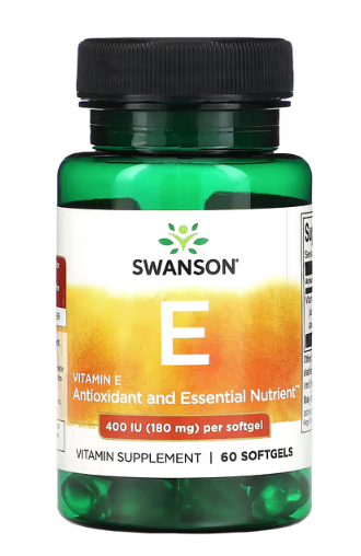 Swanson Vitamin E 400 IU 60 softgels