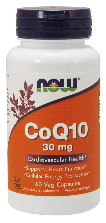 NOW Foods CoQ10, 30mg 60 vcaps