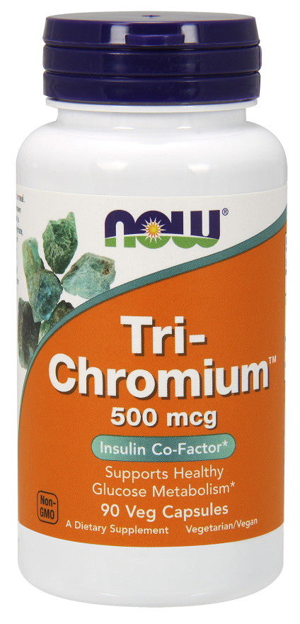 NOW Foods Tri-Chromium, 500mcg 90 vcaps