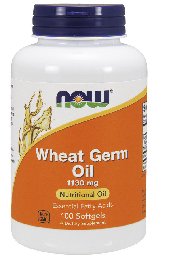 NOW Foods Wheat Germ Oil, 1130mg 100 softgels