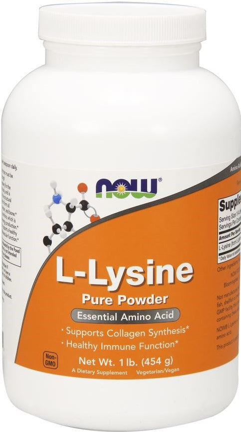 NOW Foods L-Lysine, 1000mg (Powder) 454g