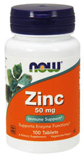 NOW Foods Zinc, 50mg 100 tabs