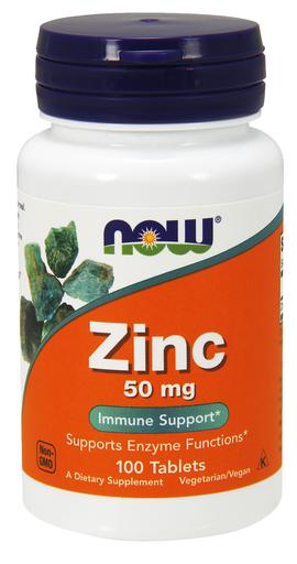 NOW Foods Zinc, 50mg 100 tabs
