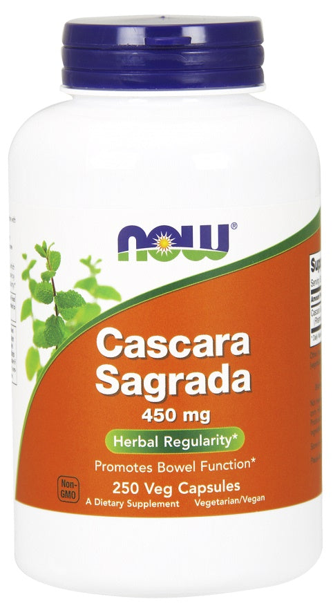 NOW Foods Cascara Sagrada, 450mg 250 vcaps